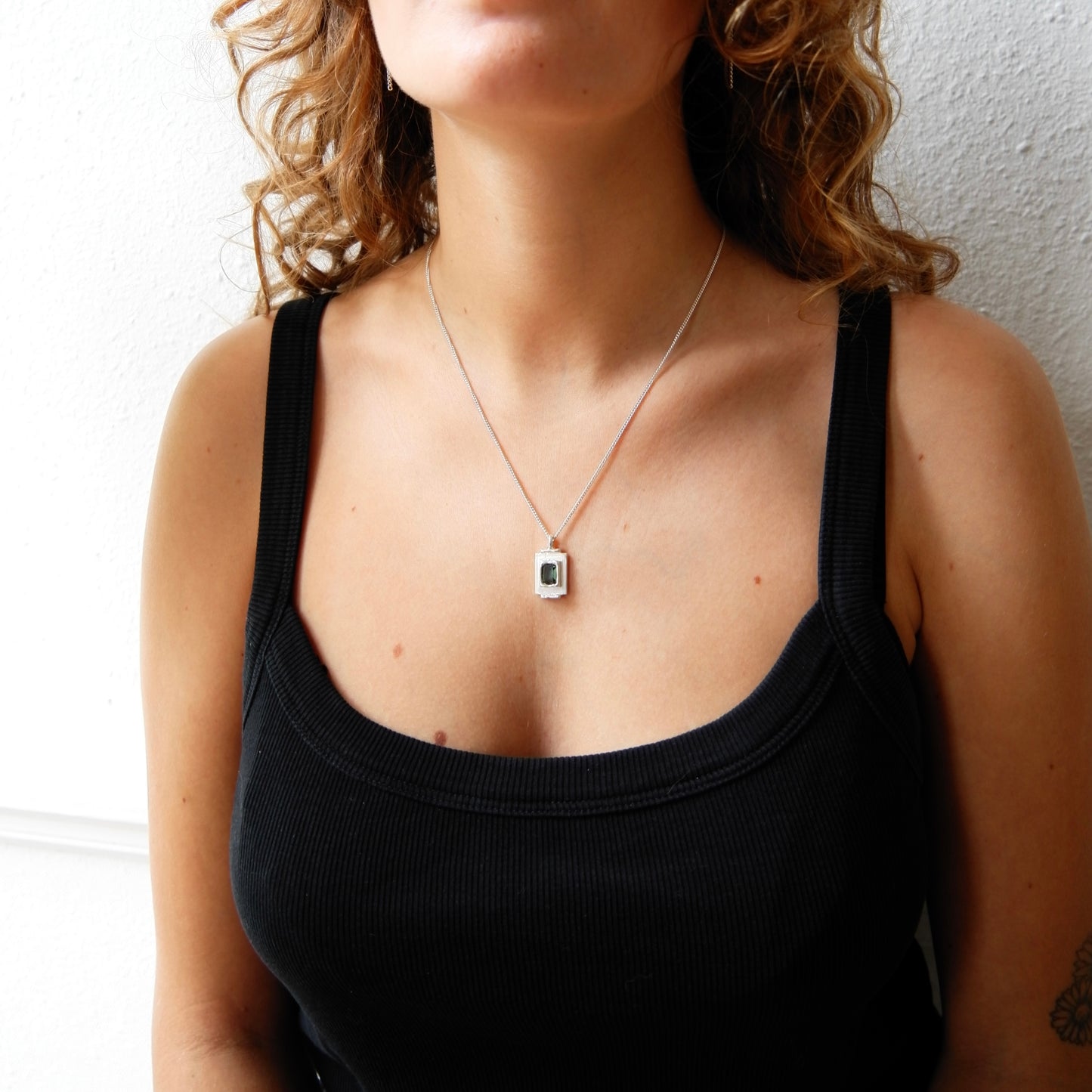 Pendentif Art Deco Vert