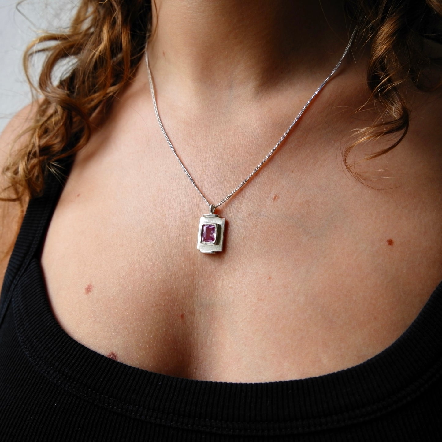 Pendentif Art Deco Rose