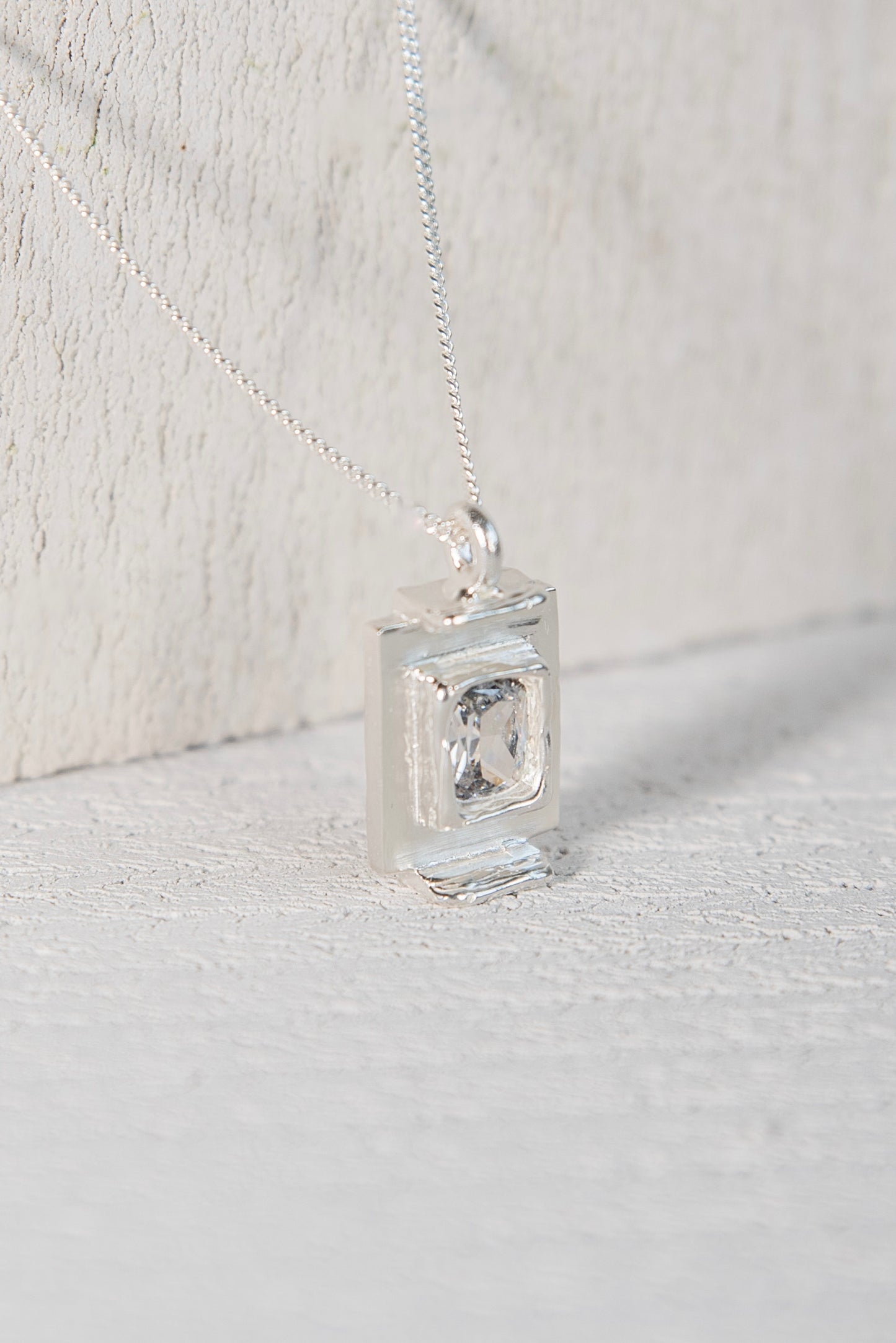 Pendentif Art Deco Blanc
