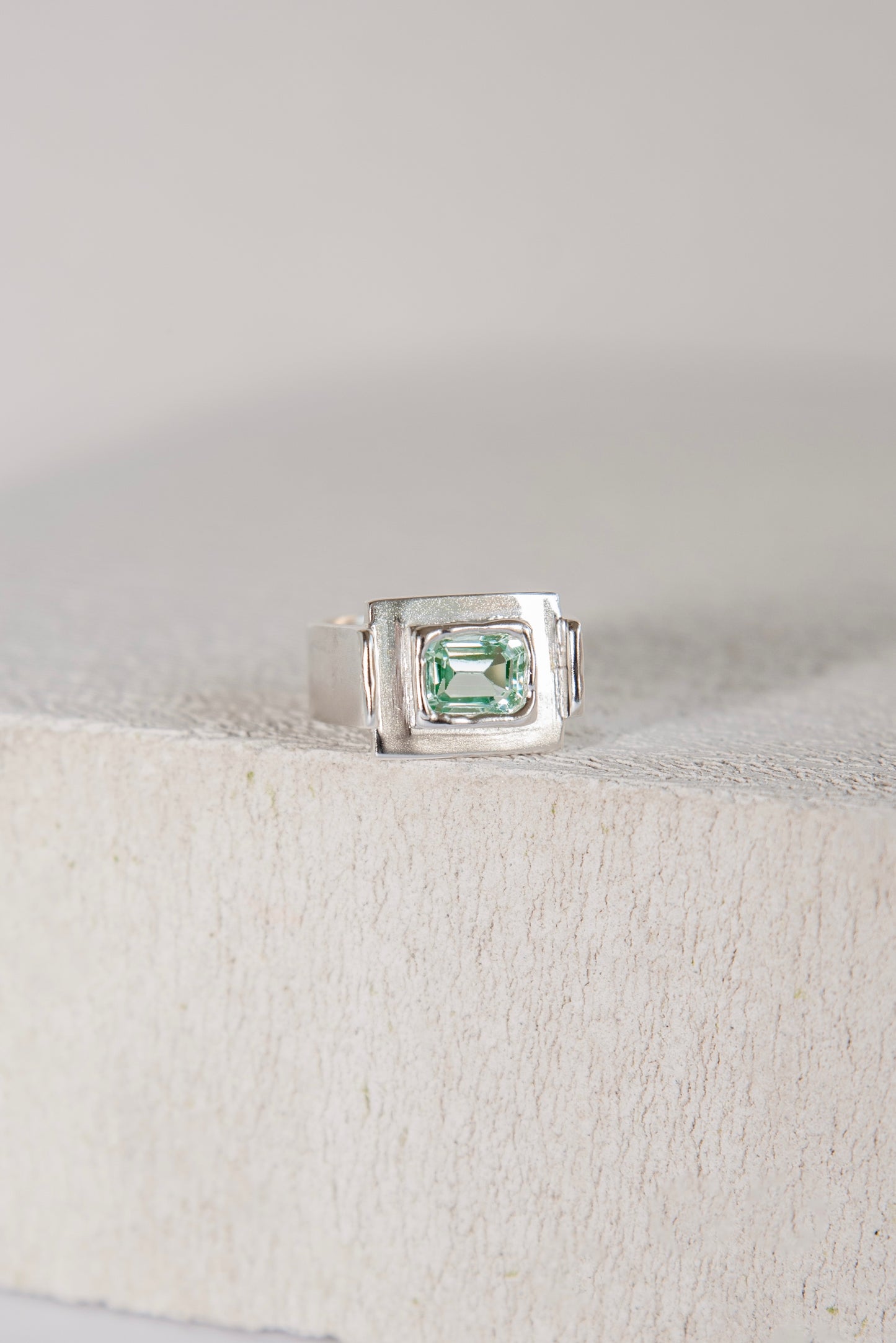 Bague Art Deco Bleu Turquoise