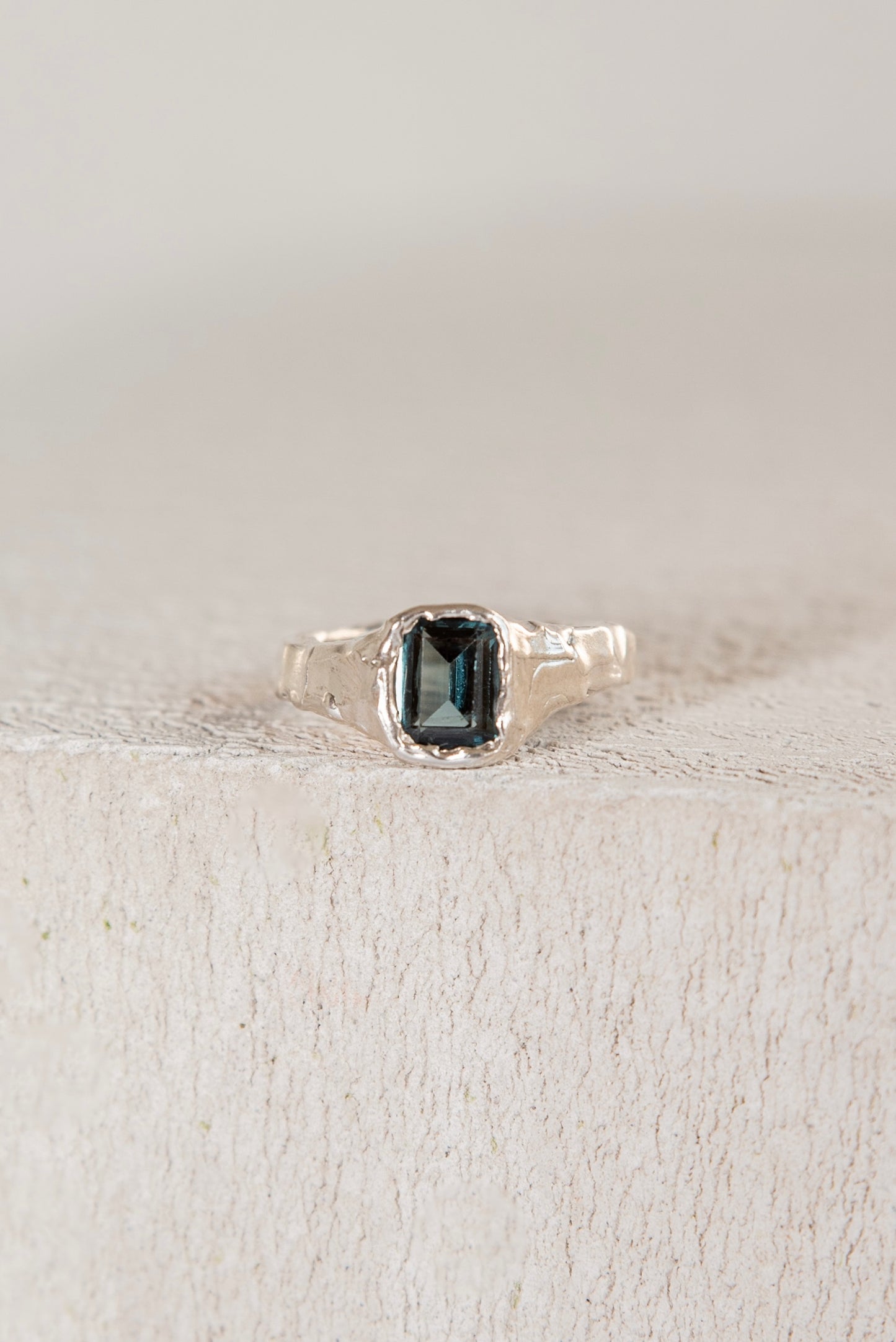 Bague Lava 1 Vert Tourmaline