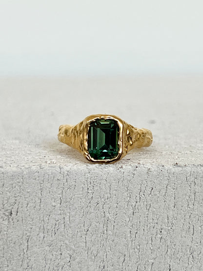 Bague Lava 1 Vert Tourmaline