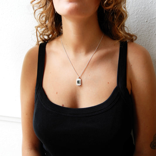 Pendentif Art Deco Vert