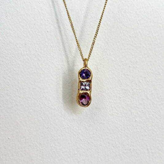 Collier Kaïa Mauve
