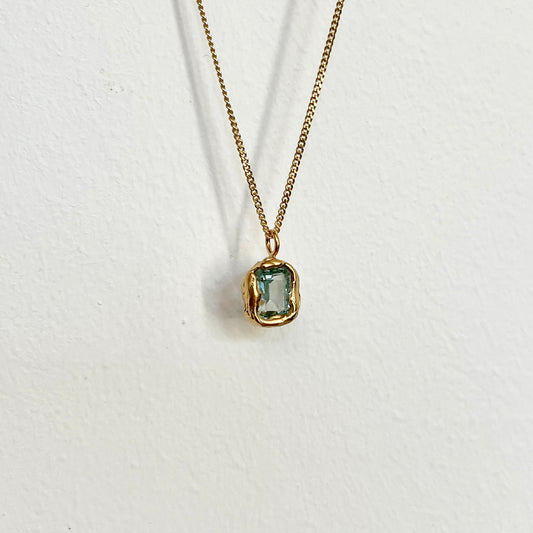 Collier Lava Bleu Turquoise