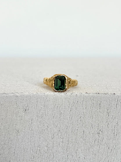 Bague Lava 1 Vert Tourmaline