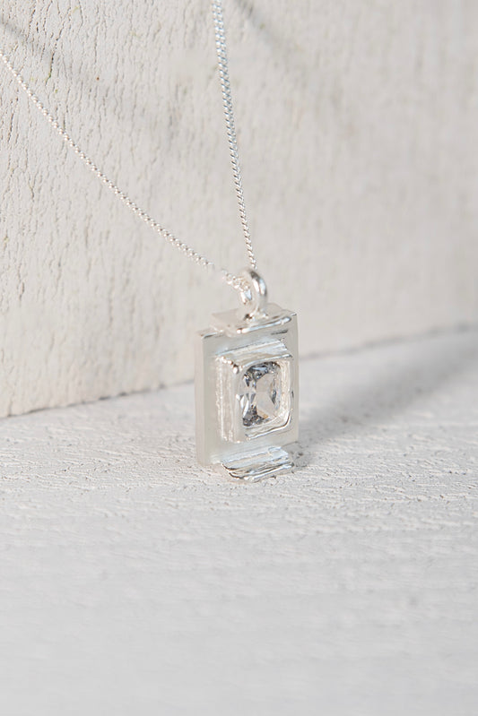 Pendentif Art Deco Blanc
