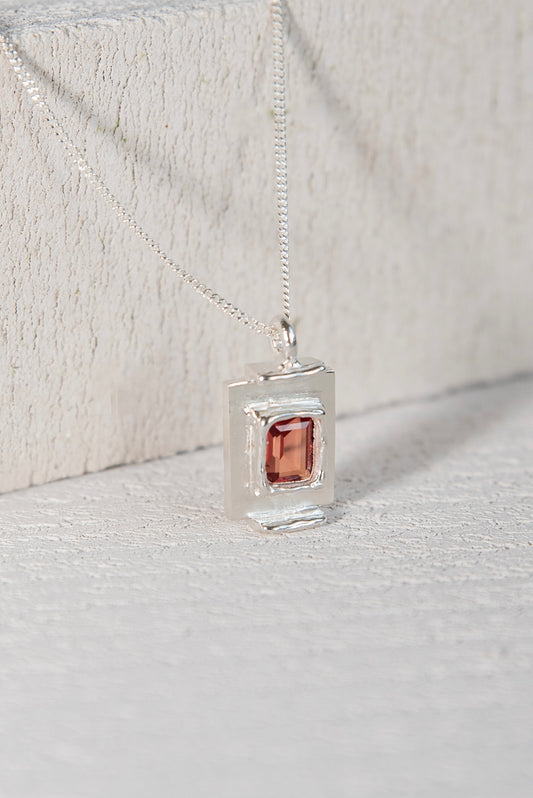 Pendentif Art Deco Orange