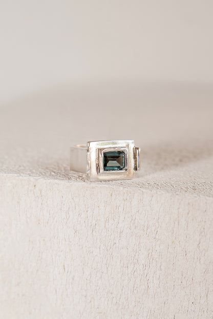 Bague Art Deco Vert
