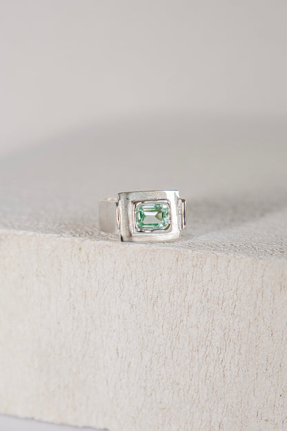 Bague Art Deco Bleu Turquoise