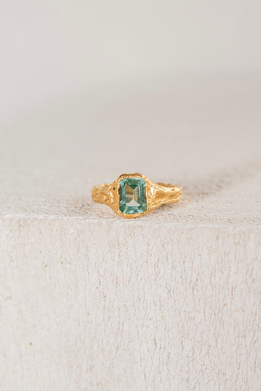 Lava Ring 1 turquoise blauw